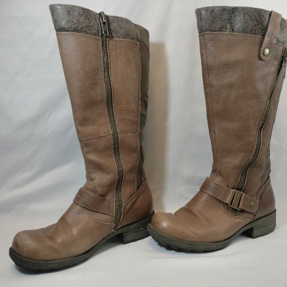 Earth Origins‎ Portia Leather Zipper Knee High Boots
